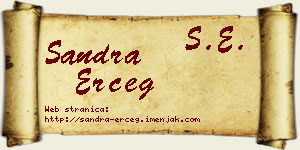 Sandra Erceg vizit kartica